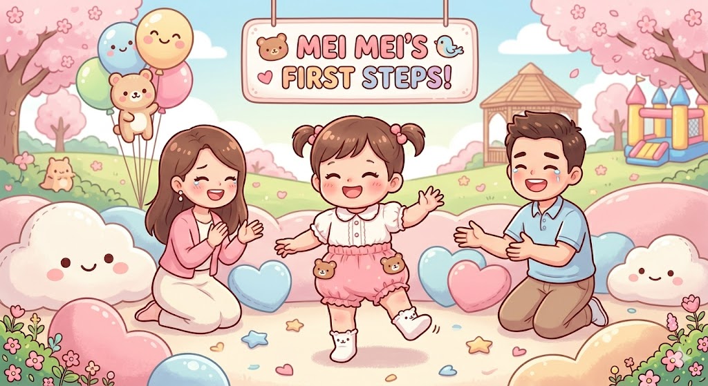 Mei Mei's First Steps